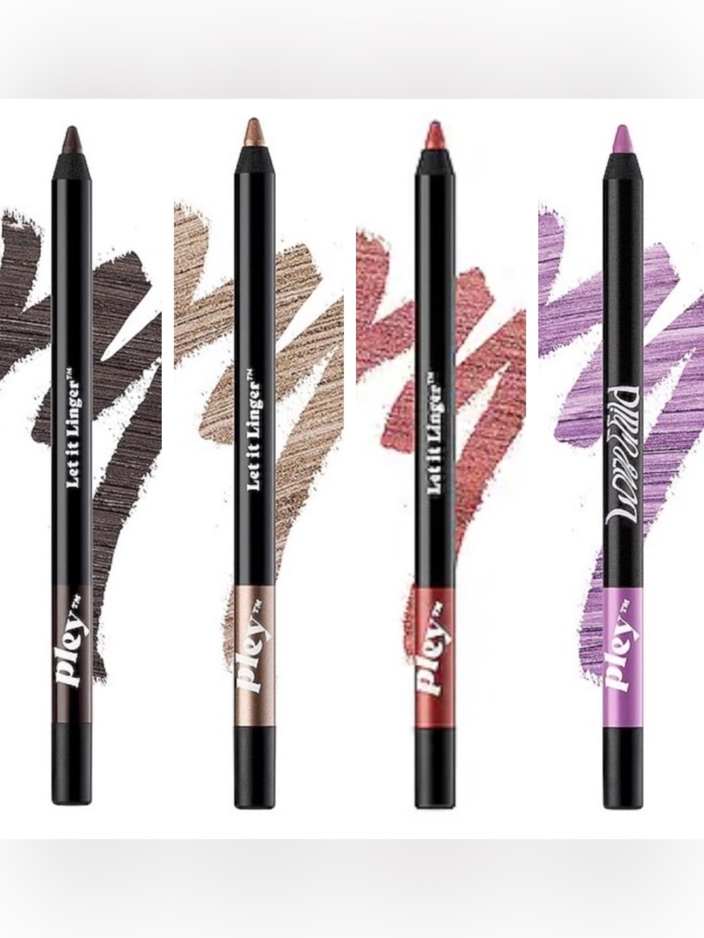 Set/4 NIB Pley Let It Linger 12 hr Gel Eyeliners